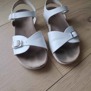 White Sandals with Buckle